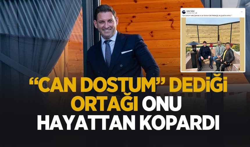 Genç iş adamını 'can dostum' dediği ortağı öldürmüş