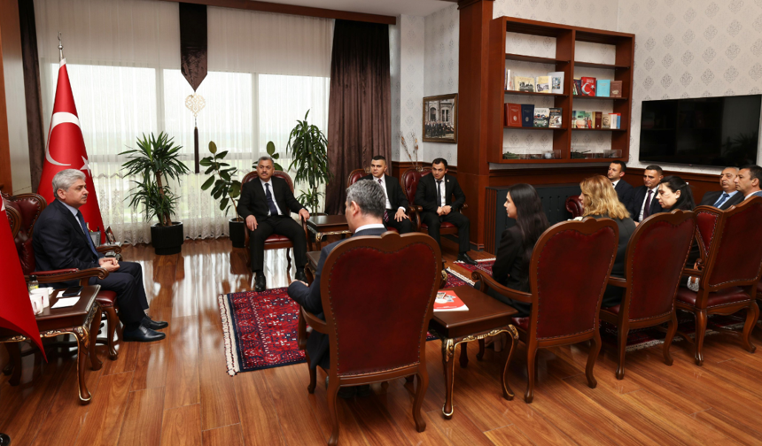 Vali Rahmi Doğan Azerbaycan heyetini ağırladı