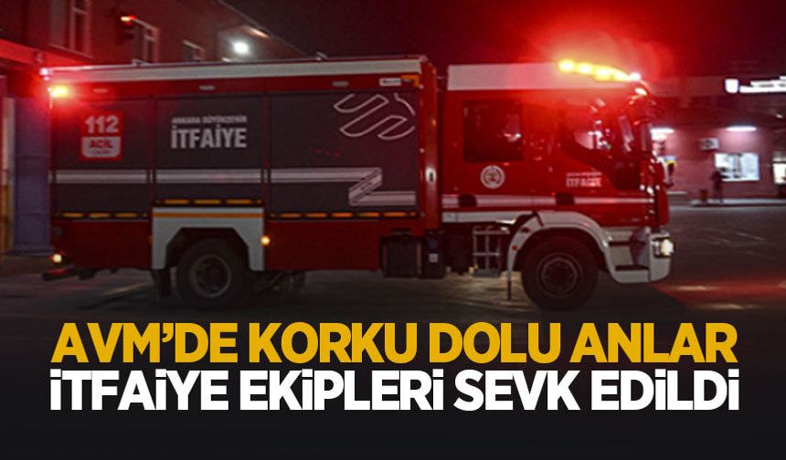 AVM'de panik anları
