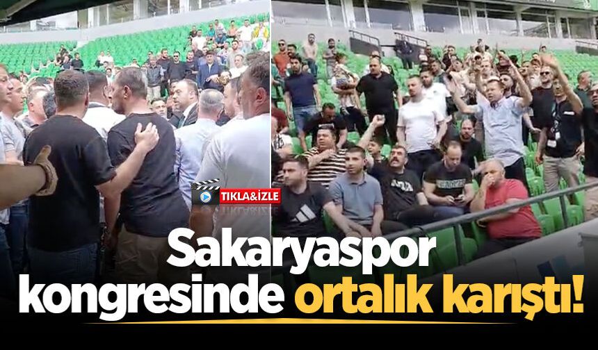 Sakaryaspor kongresinde gerginlik!