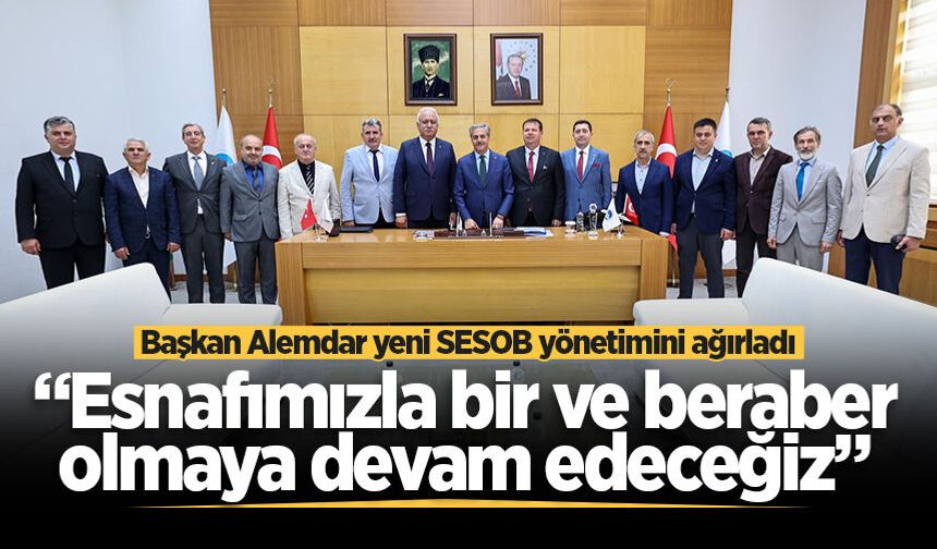 Başkan Alemdar yeni SESOB yönetimini ağırladı