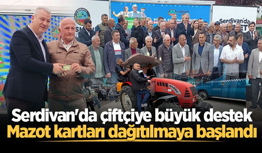 Serdivan'da çiftçiye büyük destek: Mazot kartları dağıtılmaya başlandı