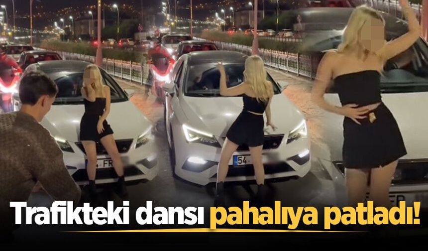 Trafikteki dansı pahalıya patladı!
