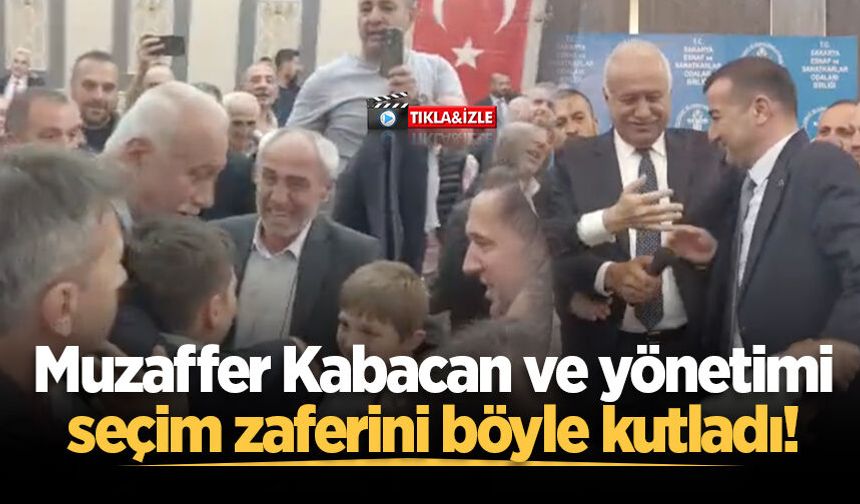 Muzaffer Kabacan ve yönetimi seçim zaferini böyle kutladı!