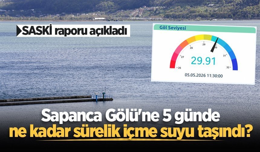 Sapanca Gölü’ne 5 günde ne kadar sürelik içme suyu taşındı? SASKİ raporu açıkladı…