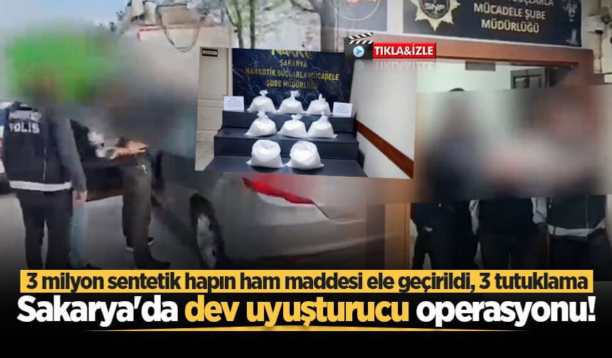 Uyuşturucu sevkiyatına darbe: 80 kilo pregabalin maddesi ele geçirildi, 3 tutuklama