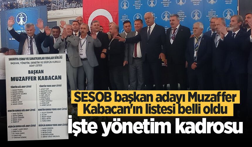 Muzaffer Kabacan’ın SESOB aday listesi belli oldu: İşte yönetim kadrosu