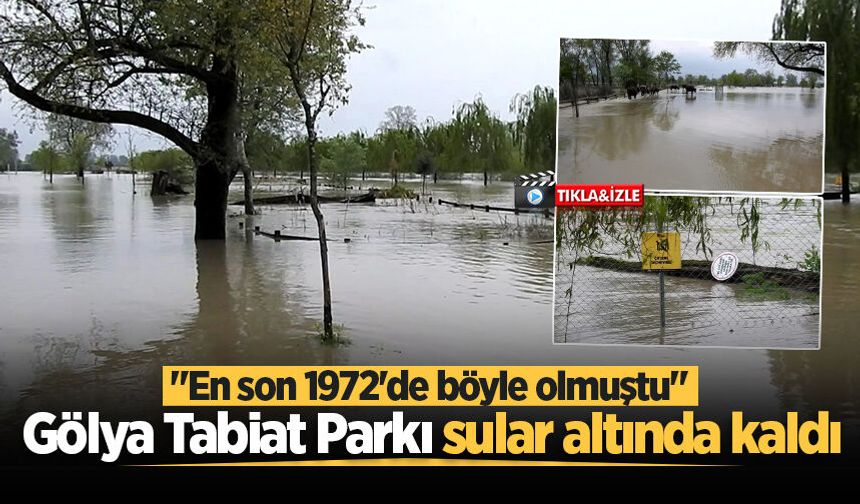 Gölya Tabiat Parkı sular altında kaldı