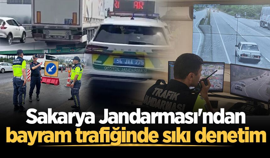 Sakarya Jandarması'ndan bayram trafiğinde sıkı denetim: Sivil personel otobüslere yolcu gibi bindi