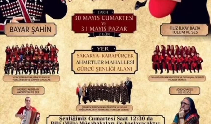 Karapürçek'te 3. Kafkas Gürcü Şenliği heyecanı