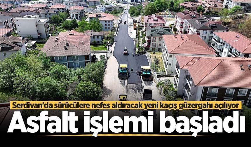 Serdivan'da sürücülere nefes aldıracak yeni kaçış güzergahı açılıyor: Asfalt işlemi başladı