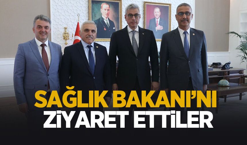 Sakarya heyetinden Sağlık Bakanı Memişoğlu'na ziyaret