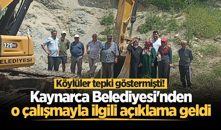 Köylüler tepki göstermişti! Kaynarca Belediyesi'nden o çalışmayla ilgili açıklama geldi