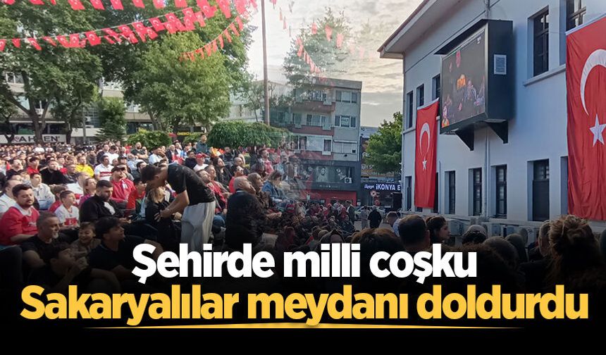 Sakarya'da Milli Takıma destek coşkusu