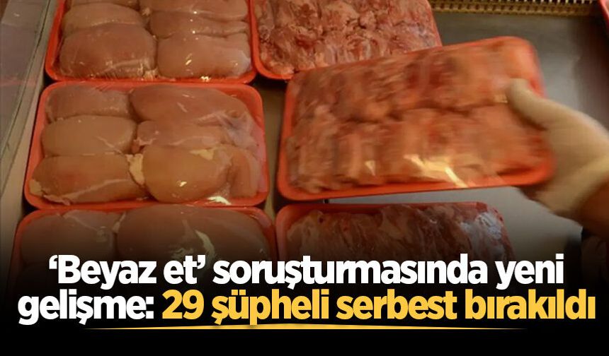 ‘Beyaz et’ soruşturmasında yeni gelişme: 29 şüpheli serbest bırakıldı