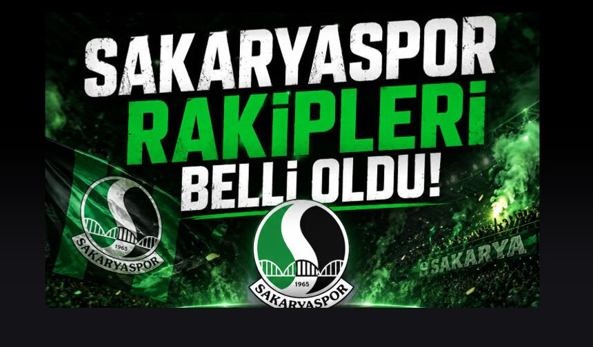 Sakaryaspor'un ligdeki rakipleri belli oldu