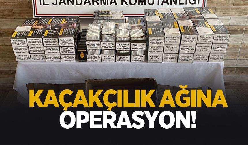 jandarmadan kaçakçılığa darbe