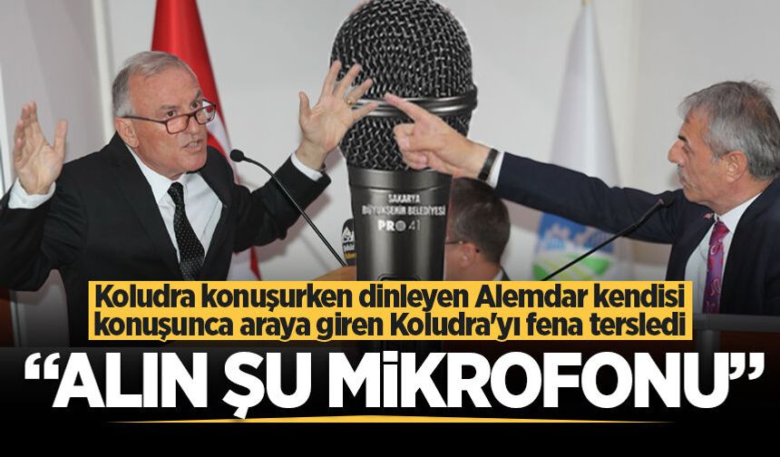 Koludra konuşurken dinleyen Alemdar kendisi konuşunca araya giren Koludra’yı fena tersledi