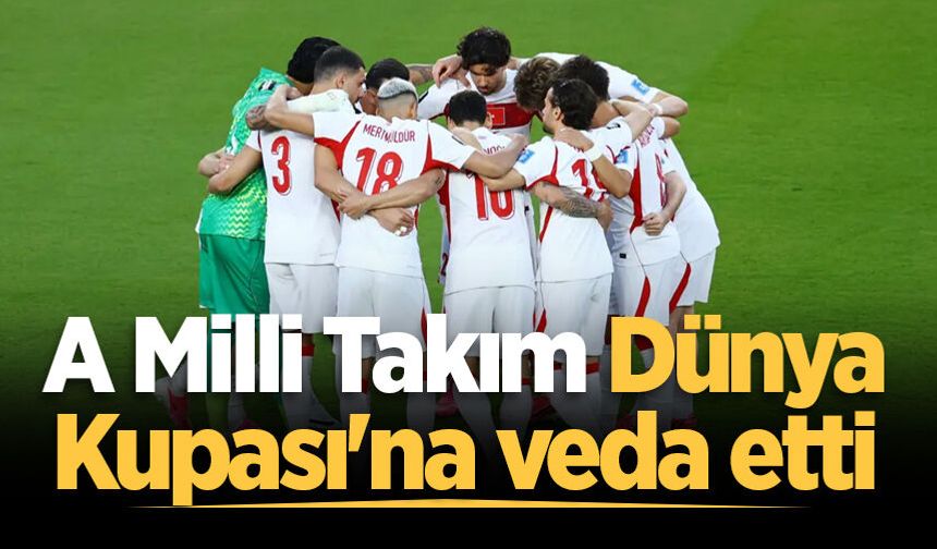 A Milli Takım Dünya Kupası'na veda etti