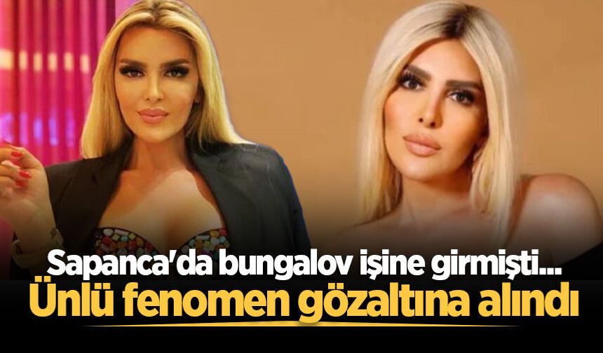 Sapanca'da bungalov işine girmişti... Ünlü fenomen gözaltına alındı