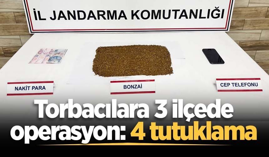 Sakarya'da torbacılara 3 ilçede operasyon: 4 tutuklama