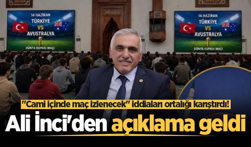 Hendek'te "Cami içinde maç izlenecek" iddiaları ortalığı karıştırdı! Ali İnci'den açıklama geldi
