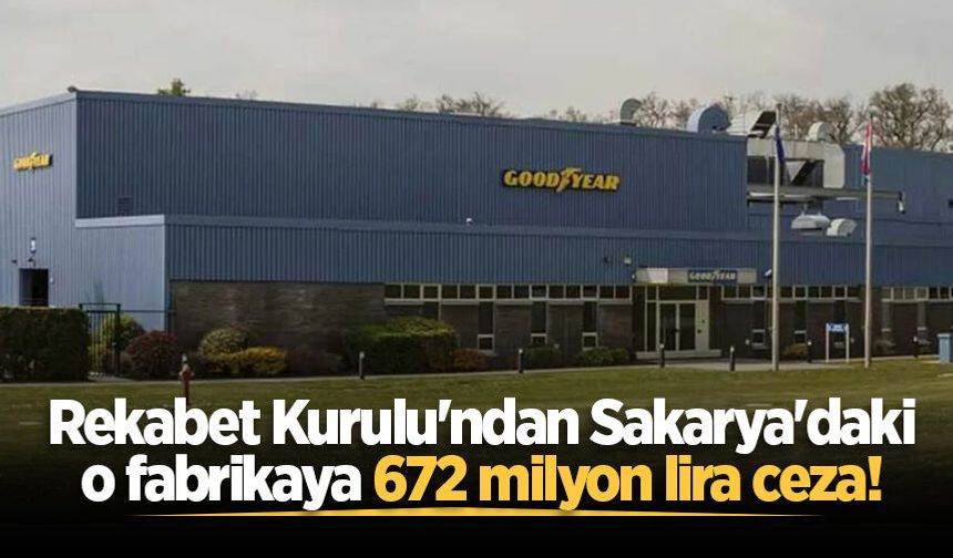 Rekabet Kurulu'ndan Sakarya'daki o fabrikaya 672 milyon lira ceza!