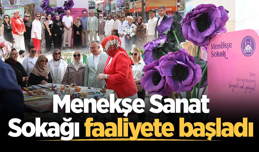 Menekşe Sanat Sokağı faaliyete başladı