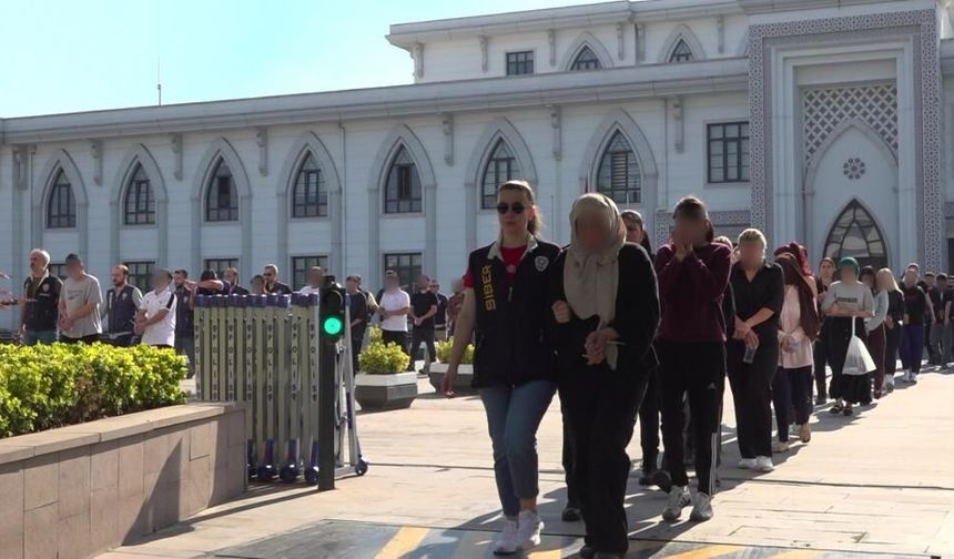 6,6 milyar liralık para trafiğinin 119 şüphelisi adliyeye sevk edildi