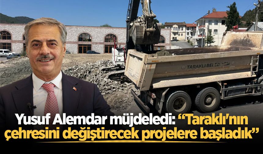 Yusuf Alemdar müjdeledi: “Taraklı'nın çehresini değiştirecek projelere başladık”