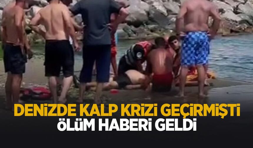 Denizde kalp krizi geçirip hayatını kaybetti