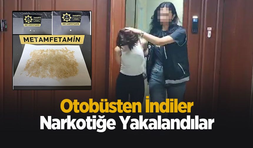 Polis bekliyordu! Otobüsten iner inmez yakalandılar