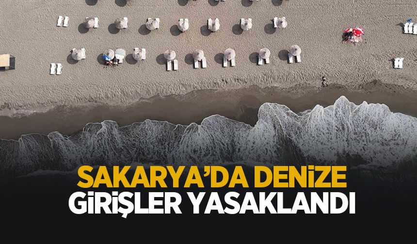 Sakarya'da denize girişler yasaklandı