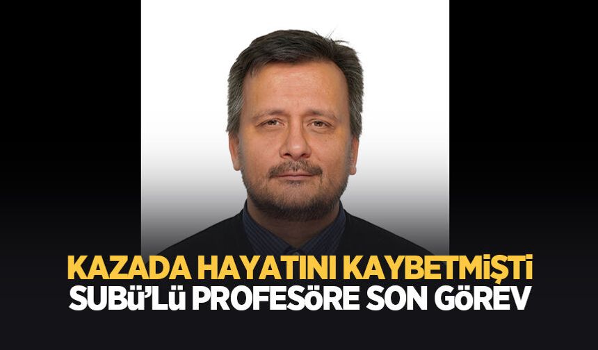 Kaza kurbanı profesöre acı veda