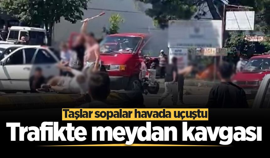 Adapazarı'nda trafikte meydan kavgası