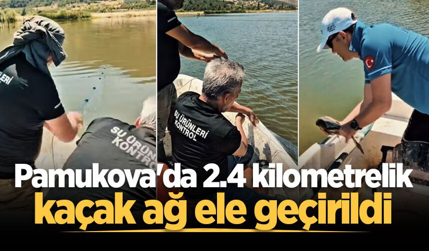 Pamukova'da 2.4 kilometrelik kaçak ağ ele geçirildi