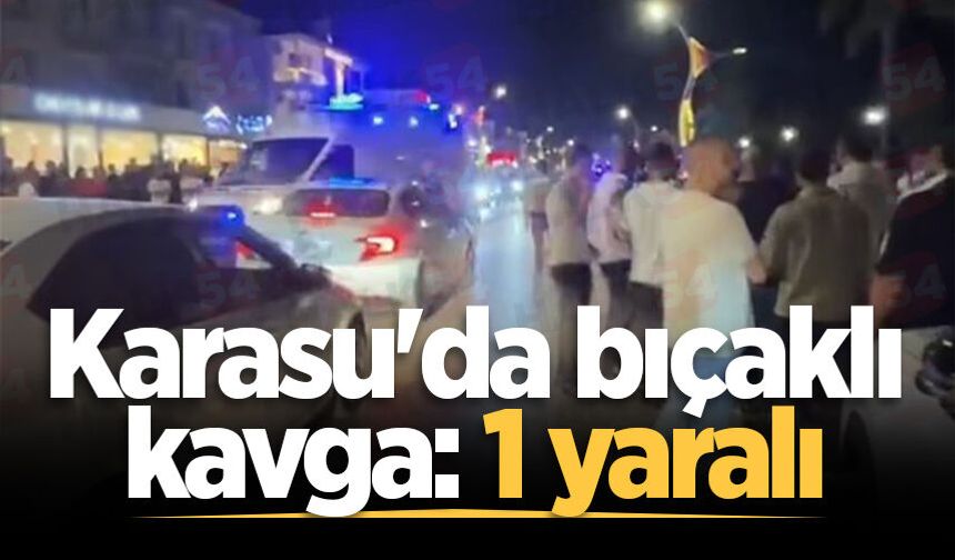 Karasu'da bıçaklı kavga: 1 yaralı