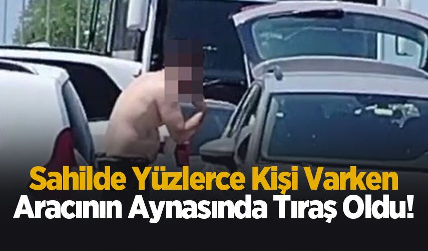 Karasu'da yol kenarında tıraş gerilimi