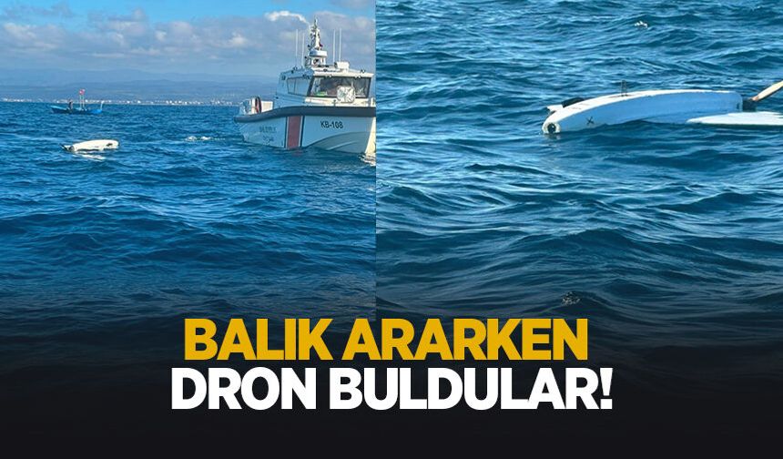 Balık ararken dron buldular