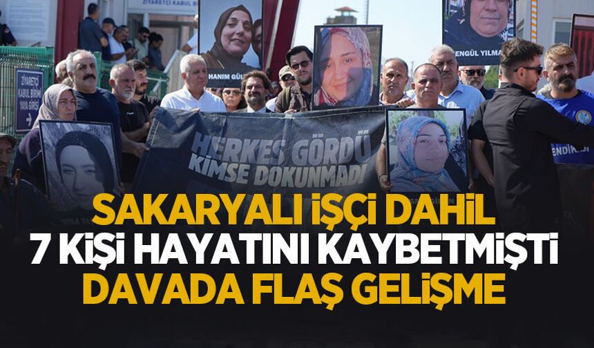 7 işçinin hayatını kaybettiği faciada yeni gelişme