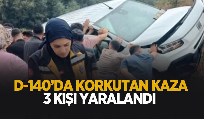 D-140'da kaza: 3 yaralı