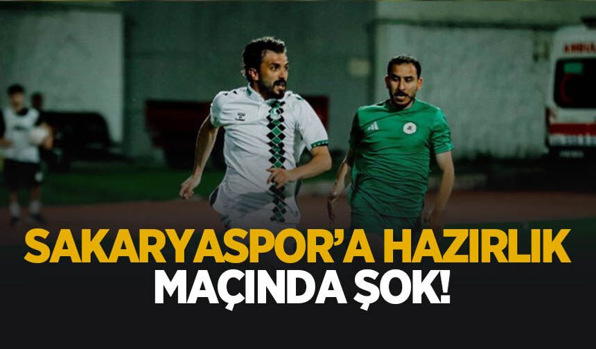 Sakaryaspor’un provası kötü bitti