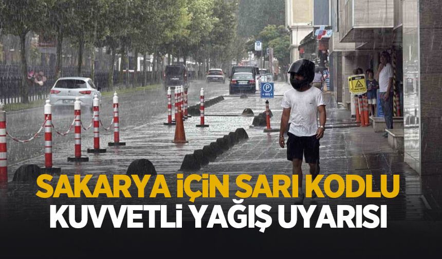 Sakarya’da Cuma günü yağış alarmı