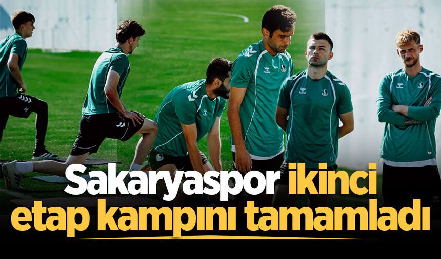 Sakaryaspor ikinci etap kampını tamamladı