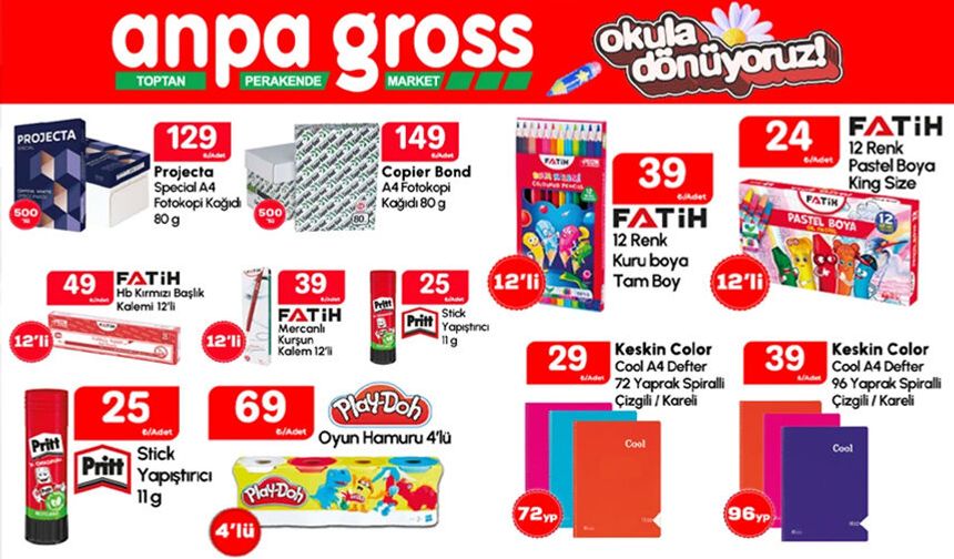 Velilerin gözü burada: Anpa Gross’ta “Okula Dönüyoruz” kampanyası başladı
