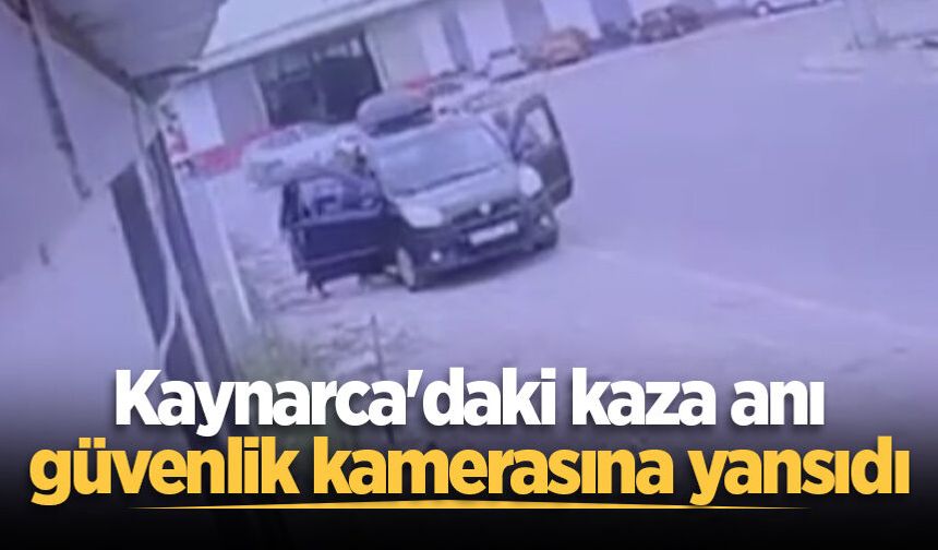 Kaynarca'daki kaza anı güvenlik kamerasına yansıdı