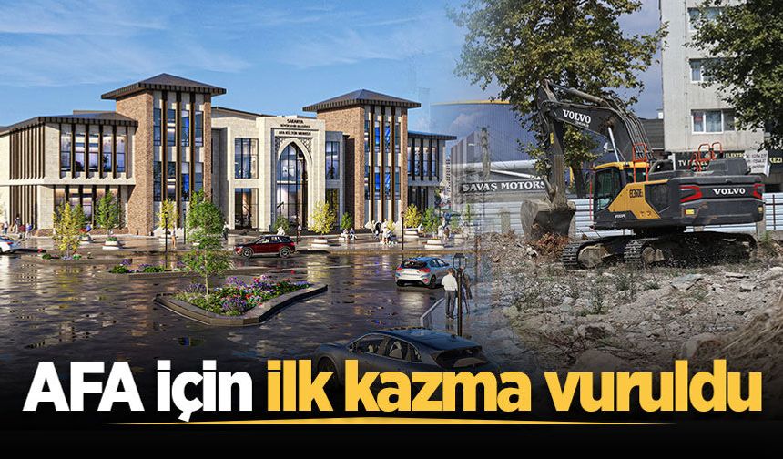 Sakarya’nın hafızası AFA’da çalışmalar başladı: Makinalar sahaya indi
