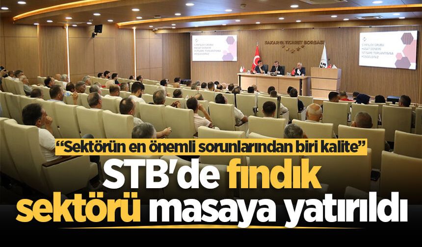 STB'de fındık sektörü masaya yatırıldı: “Sektörün en önemli sorunlarından biri kalite”