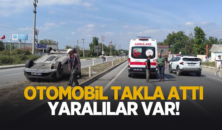 D-140'da feci kaza: Yaralılar var