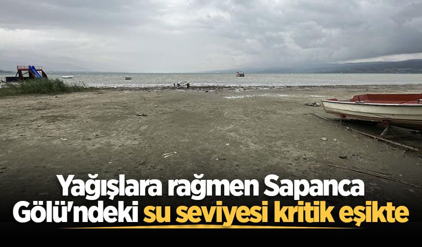 Yağışlara rağmen Sapanca Gölü'ndeki su seviyesi kritik eşikte